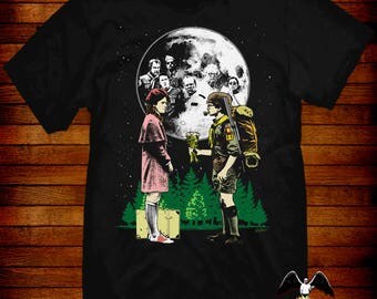 Moonrise Kingdom T-shirt artwork by Jared Swart inspired by the film by Wes Anderson
