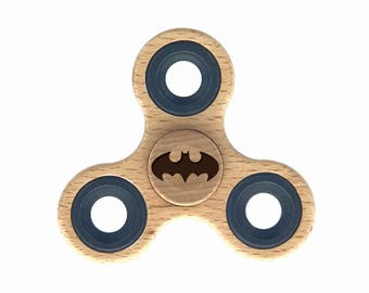 Batman Fidget Spinner - Wooden Hand Spinner - Figit Toy - Edc Spinner - best fidget spinner toy - stress relief toy - Cool Gift for Kids