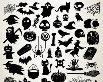 Download Halloween silhouette | Etsy