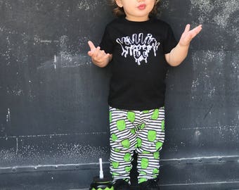 Monochrome Halloween shirt, trendy halloween tee, Killin' it, Halloween shirt for boys, screen print, boys tee, girls halloween, t shirt