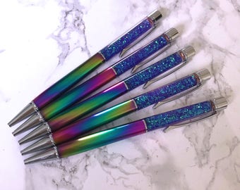 Mermaid Duochrome Floating Glitter Filled Sparkle Foil Pen