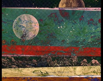 View of the Earth as seen from the Moon Archival Inkjet Print A3/A4