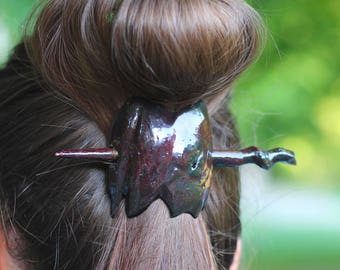 hair barrette Womens gift Wife gift Gift for girlfriend Mother gift Hair pin hair stick gift for boss teacher gift romantic gift long hair