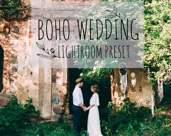 Boho wedding lightroom preset, outdoor film preset for lightroom 5 6 CC