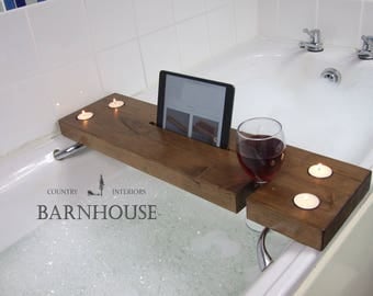 FREE UK DELIVERY!!! Bath Tray,iPad Holder,iPad Stand, Tablet Stand, Bath Caddy, Birthday Gift, Wine Holder ,Cup, Samsung, Kindle, Christmas