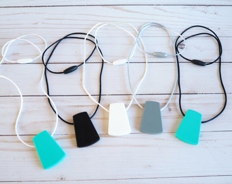 CLEARANCE - Chew Necklace - Nursing Necklace - Chewelry Necklace - Silicone Necklace - Autism Necklace - Chewable Jewelry - Fidget Necklace