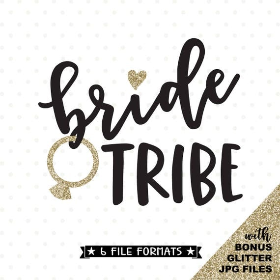 Bride Tribe SVG Bridesmaid shirt iron on file Bridal Party