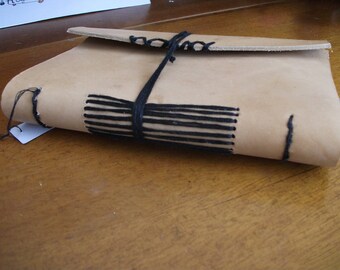 Hand-bound leather journal