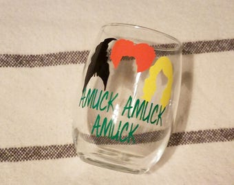 Amuck Amuck Amuck | Hocus Pocus Wine Glass | Hocus Pocus | Witch Wine Glass | Halloween Wine Glass | Fall Wine Glass | Witch Cup