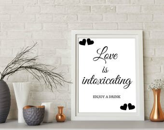 Love is intoxicating | Etsy