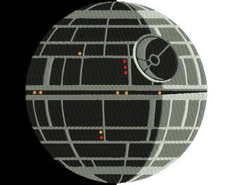 Death Star embroidery design - Machine Embroidery Design - INSTANT DOWNLOAD - kids design - 9 sizes - 9 file formats
