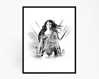 Wonder Woman Wall Art wonder woman art | etsy Wonder Woman Wall Art wonder woman art | etsy