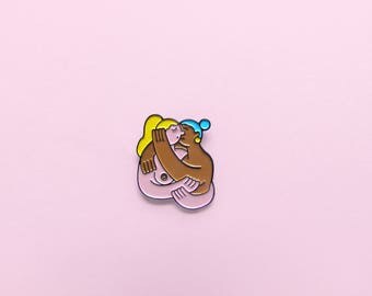 lesbian pin, lesbian girlfriend, lesbian couple, gay pin, queer pin, queer enamel pin, grl power, lesbian wedding, soft enamel pin, lesbian
