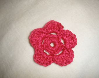Set of four flowers cotton