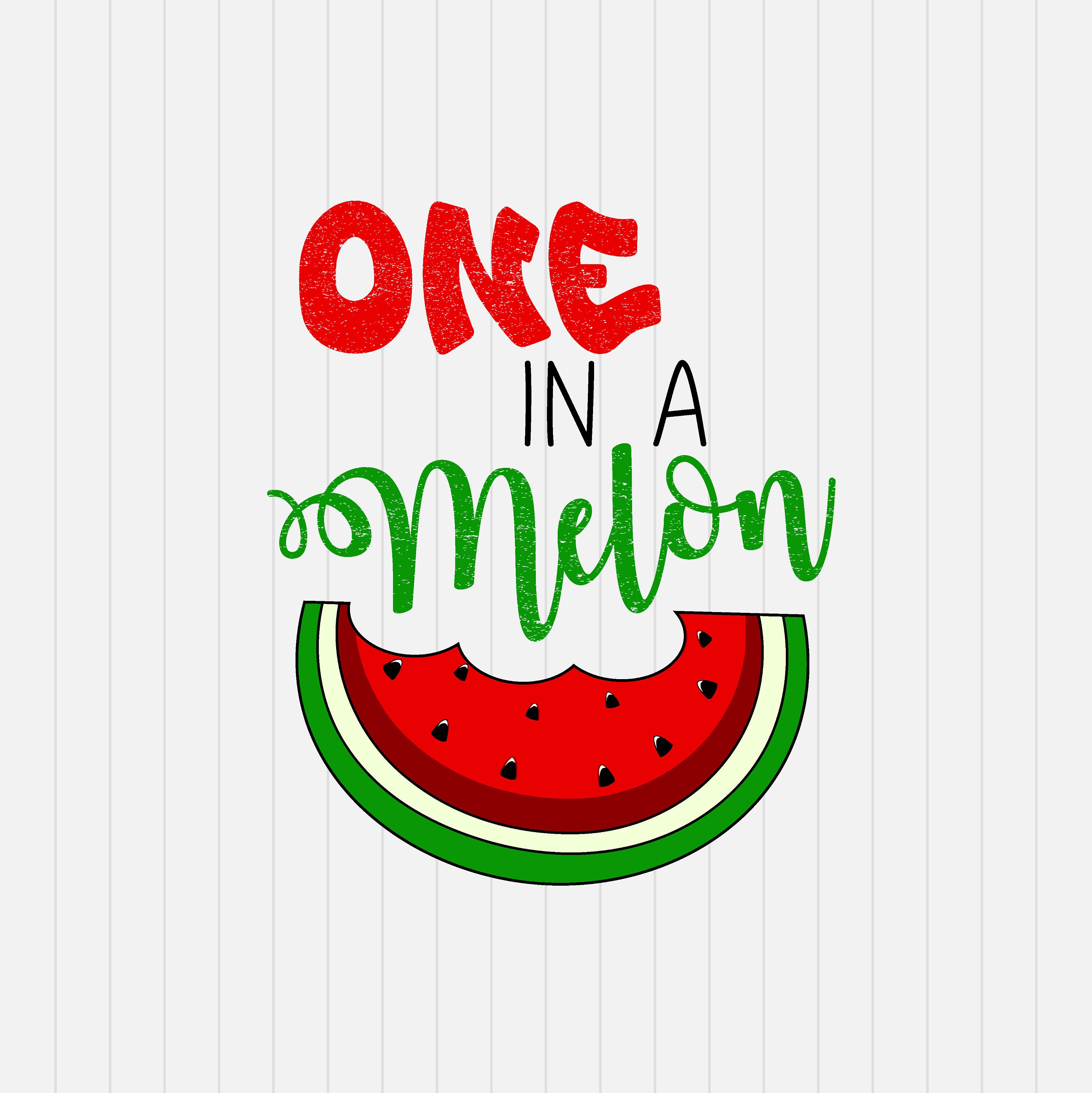 One in a Melon svg Watermelon svg svg dxf eps png Pdf