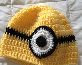 Crochet Minion Beanie and Diaper Cover pattern