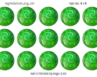 Moana Vaiana Heart of Tefiti Printable Bottle Cap Images - 1 Inch - Heart of Tefiti Bottle Cap - Moana Party Prints / Supplies