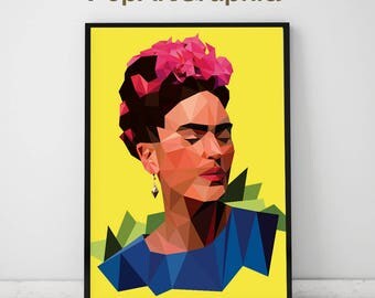 Frida Kahlo Print, Frida Kahlo Poster Frida Kahlo Art 11"x17"