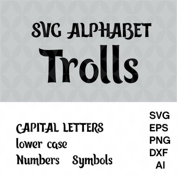 trolls alphabet svg svg alphabet letters svg trolls font