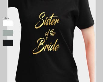 sister of the bride shirt