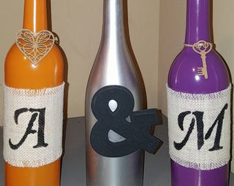 Wine bottle crafts | Etsy