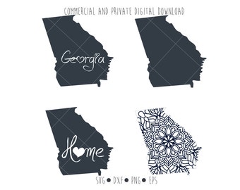 Download Georgia silhouette | Etsy