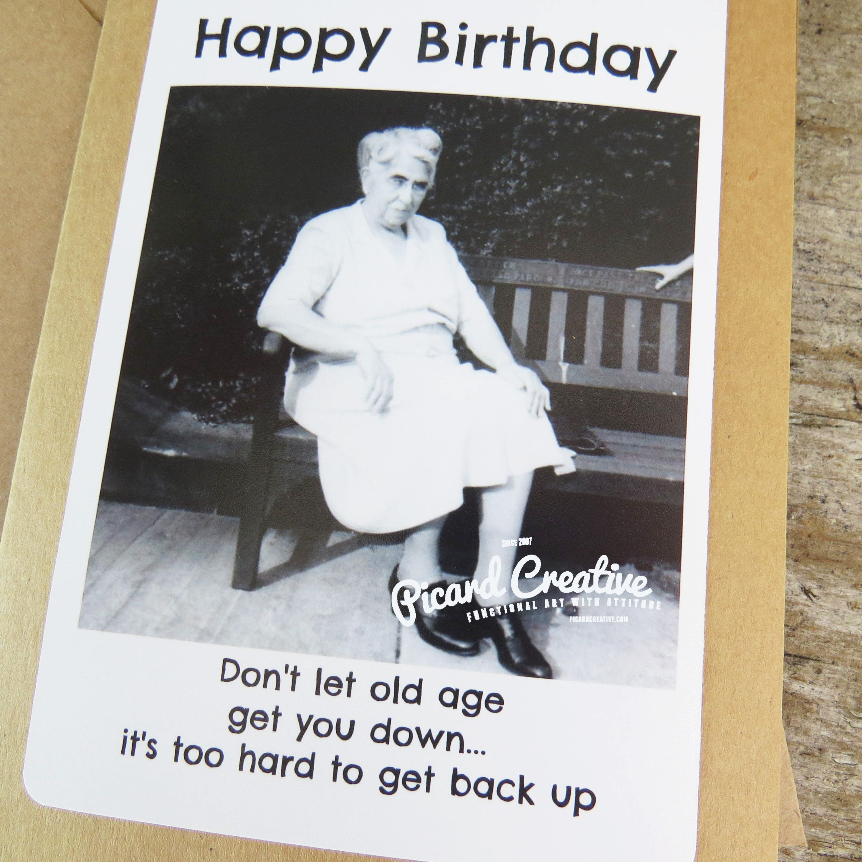 Funny Old Age Birthday Card Happy Birthday Don't let old