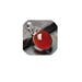 Red Onyx Pendant , Round Pendant , Sterling Silver Red Onyx Pendant , Sterling Silver Chain
