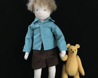 pooh bear doll christopher robin