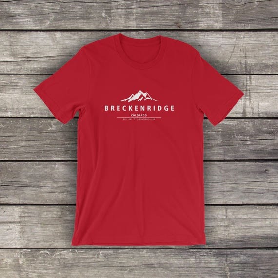 Breckenridge Ski Resort Unisex Cotton TShirt by Alpine