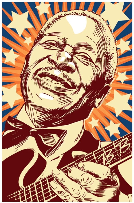 13 X 19 B.B. King B.B. King Poster B.B. King Wall Art B.B.