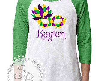 mardi gras tie dye shirt