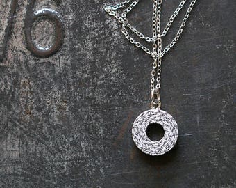 Paper Necklace, Personalised 1st Wedding Anniversary Gift for Her