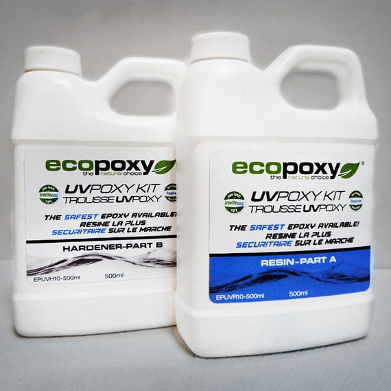 Resin Art Epoxy Resin EcoPoxy® UVPoxy 1 Litre Kit Safest