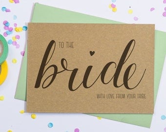 Bride To Be from Bridesmaids Postcard, To The Bride From Hens, To The Bride Wedding Day, Hen Party Bride Favours, Hen Party Bride Card