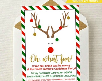 Christmas invites | Etsy