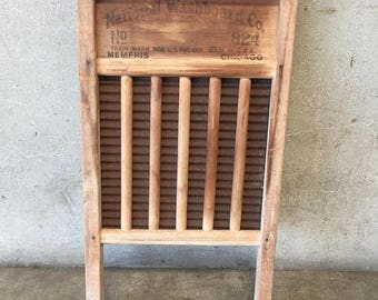 Antique Wooden Washboard (141RHN)