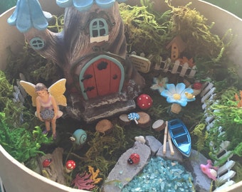 Fairy Garden Kit - X-Large; Fairy Garden Starter Kit, Fairy Garden, Birthday girl, Christmas gift