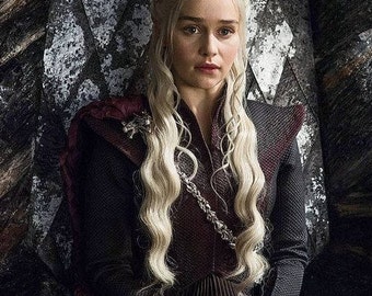 GOT Daenerys Targaryen Season 7 Gray Dress, Custom-made