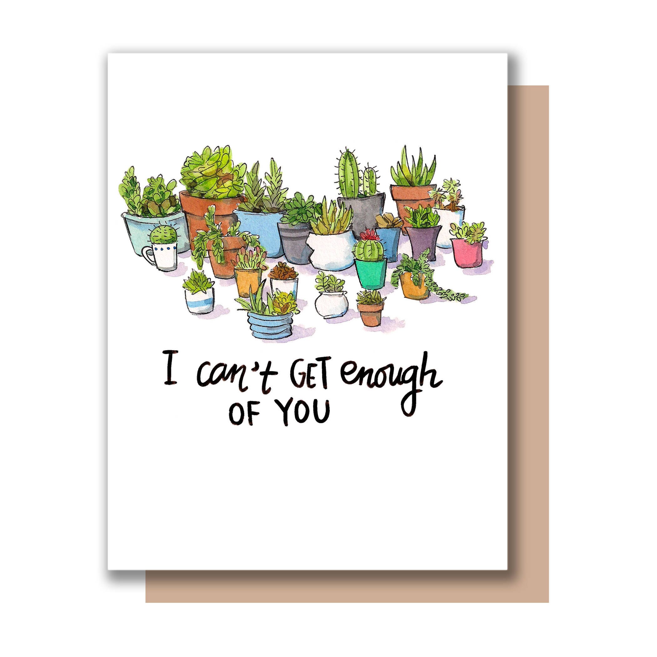 I Can't Get Enough Of You Succulents and Cacti. Valentine