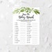 Floral Guest List Printable Guest List Sign-In Sheet Pink