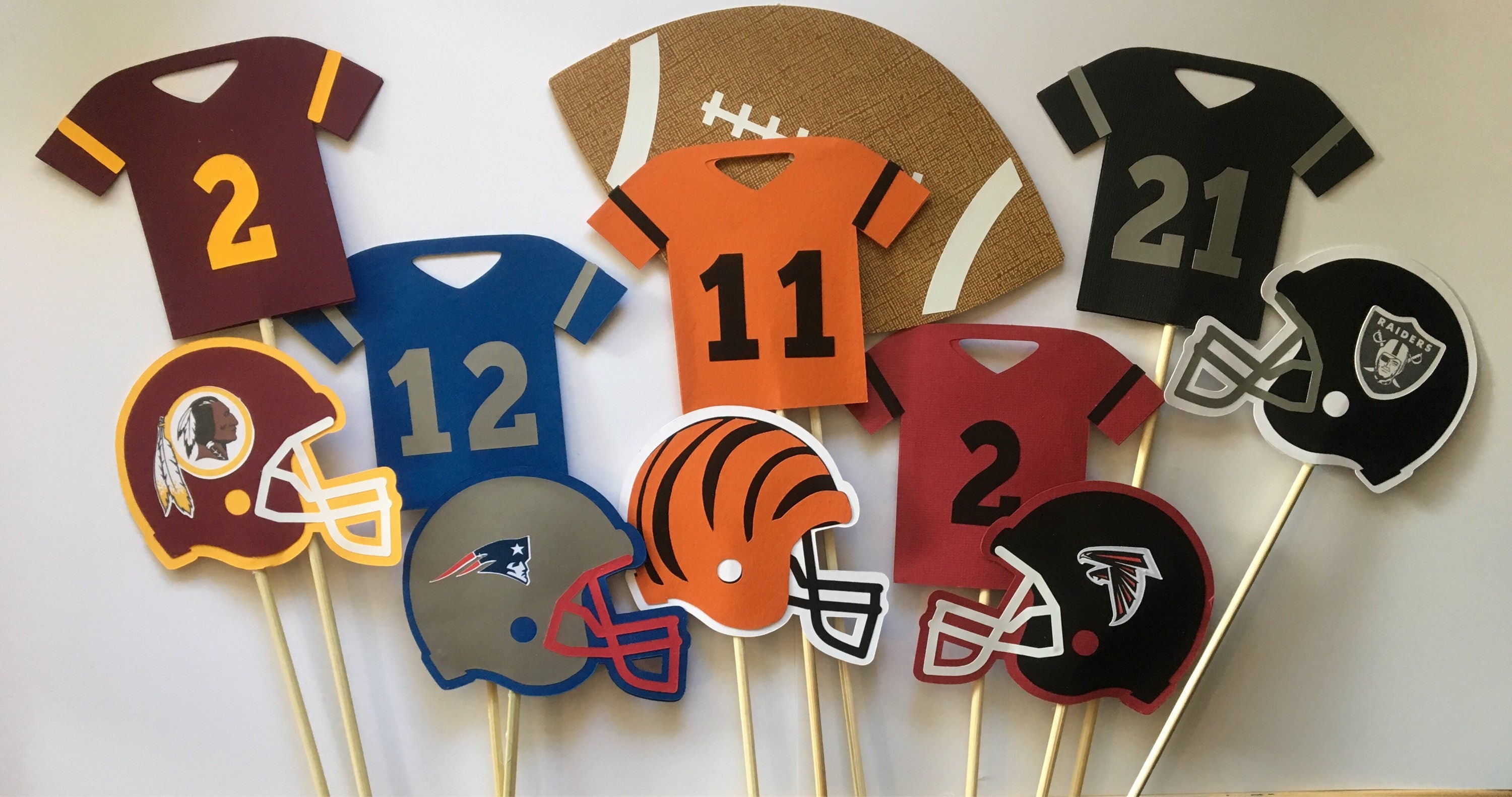 Football Themed Centerpieces Super Bowl Party Centerpiece