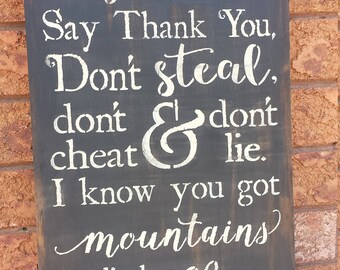 HUMBLE And KIND Sign LYRIC...Motivational Sign