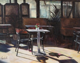 Table in Aix-en Provence cafe