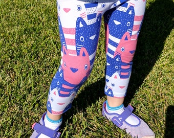 Baby organic leggings, Baby cat leggings, Toddler cat leggings,Organic leggings, Baby boy leggings, Organic leggings Preemies to 5 years old