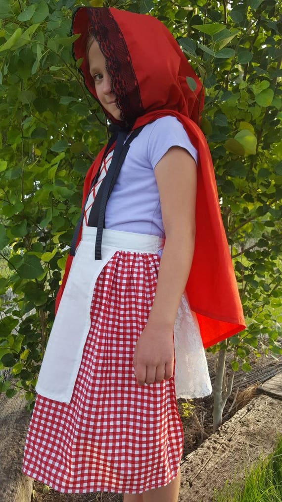 Little Red Riding Hood Costume Dress Up Apron