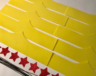 SALE!! WONDER WOMAN Headbands Un-Assembled Craft Kit - Wonder Woman Favor -Only 0.75 Each for 10 or more Wonder Woman Tiara Inspired Kit