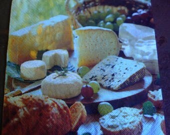 4 napkins paper cheese kitchen towel cheese paper napkins