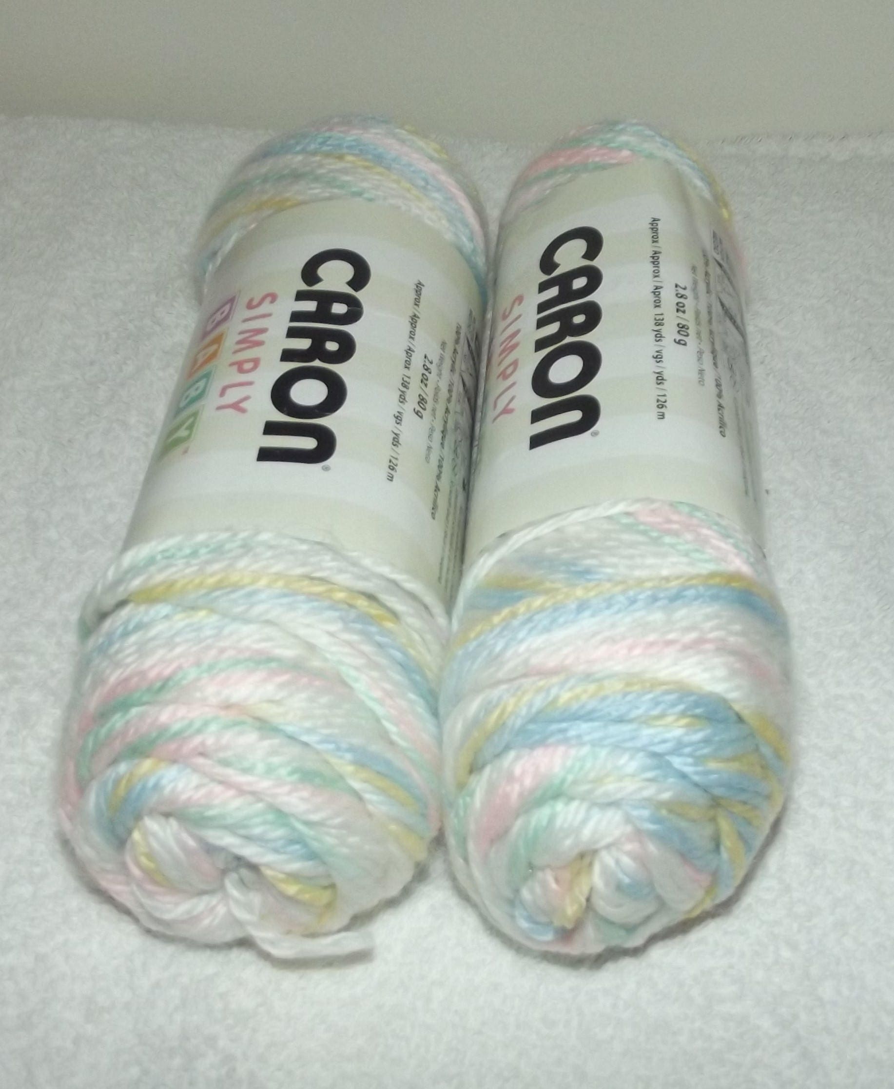 Caron Simply Baby Yarn, 2 Pack Baby Yarn, Oh Baby Yarn, Baby Yellow