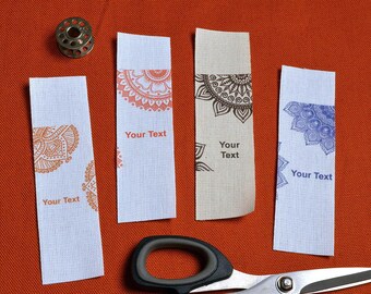 Custom clothing labels oriental cotton